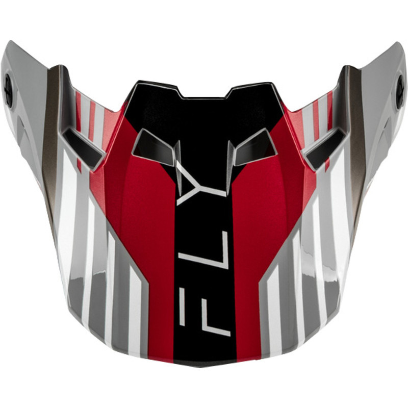 Visière FLY RACING Formula CC Strike - gris/rouge/noir/blanc - Dr Rider