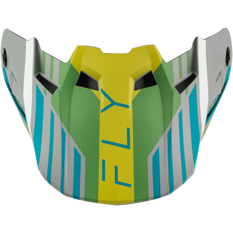 Visière FLY RACING Formula CC Strike - gris matte/vert/Teal - Dr Rider