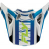 Visière FLY RACING Formula CP Charge - blanc/bleu/noir - Dr Rider