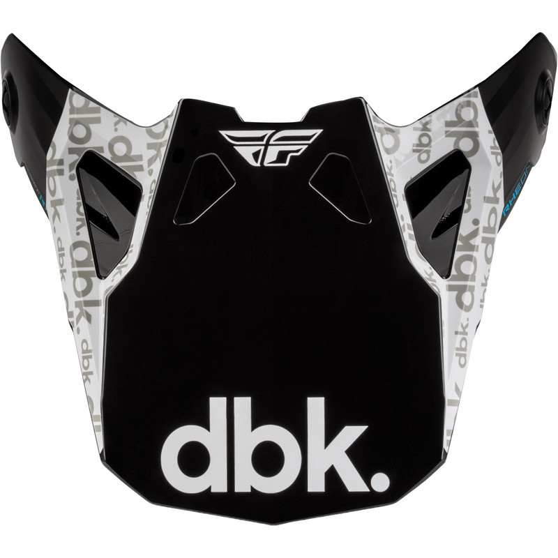 Visière FLY RACING Formula CP DBK - noir/blanc/gris - Dr Rider