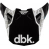 Visière FLY RACING Formula CP DBK - noir/blanc/gris - Dr Rider