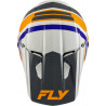 Casque enfant FLY RACING Kinetic Scrap - blanc/Orange/bleu/gris - Dr Rider