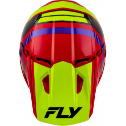 Casque enfant FLY RACING Kinetic Scrap - rouge/Hi-Vis/violet/noir - Dr Rider