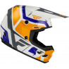 Casque enfant FLY RACING Kinetic Scrap - blanc/Orange/bleu/gris - Dr Rider