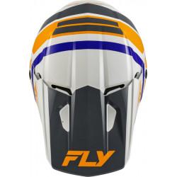 Casque enfant FLY RACING Kinetic Scrap - blanc/Orange/bleu/gris - Dr Rider