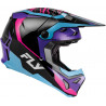 Casque enfant FLY RACING Formula CP Charge - noir/violet/rose/bleu - Dr Rider
