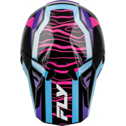 Casque enfant FLY RACING Formula CP Charge - noir/violet/rose/bleu - Dr Rider