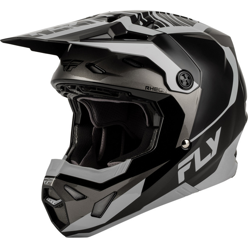 Casque enfant FLY RACING Formula CP Charge - noir/gris/Light Grey - Dr Rider