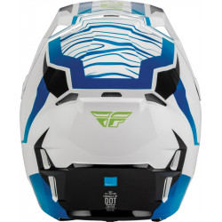 Casque enfant FLY RACING Formula CP Charge - blanc/bleu/noir - Dr Rider
