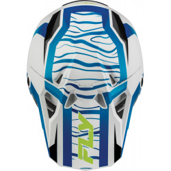 Casque enfant FLY RACING Formula CP Charge - blanc/bleu/noir - Dr Rider