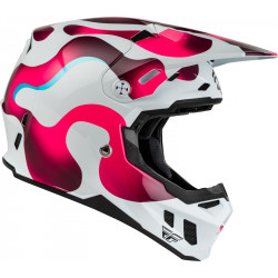 Casque FLY RACING Formula CC Vibe - blanc/rose/bleu - Dr Rider