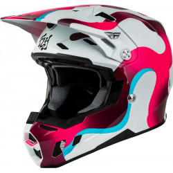 Casque FLY RACING Formula CC Vibe - blanc/rose/bleu - Dr Rider