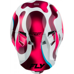 Casque FLY RACING Formula CC Vibe - blanc/rose/bleu - Dr Rider