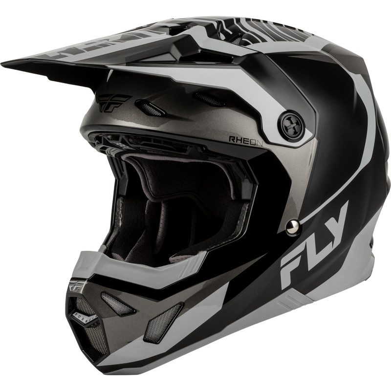 Casque FLY RACING Formula CP Charge - noir/gris/Light Grey - Dr Rider