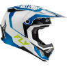Casque FLY RACING Formula CP Charge - blanc/bleu/noir - Dr Rider