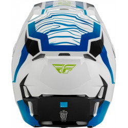 Casque FLY RACING Formula CP Charge - blanc/bleu/noir - Dr Rider