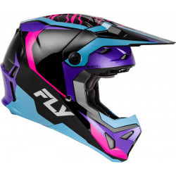 Casque FLY RACING Formula CP Charge - noir/violet/rose/bleu - Dr Rider