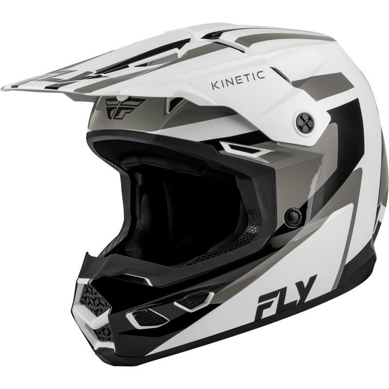 Casque FLY RACING Kinetic Sync - blanc/noir/gris - Dr Rider