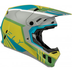Casque FLY RACING Formula CC Strike - gris mat/Green/Teal - Dr Rider