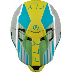 Casque FLY RACING Formula CC Strike - gris mat/Green/Teal - Dr Rider