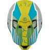 Casque FLY RACING Formula CC Strike - gris mat/Green/Teal - Dr Rider