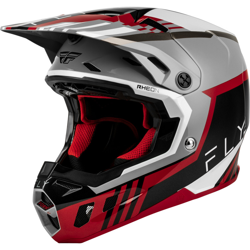 Casque FLY RACING Formula CC Strike - gris/rouge/noir/blanc - Dr Rider