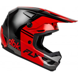 Casque FLY RACING Kinetic DBK 27 - noir/rouge/gris - Dr Rider