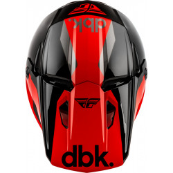 Casque FLY RACING Kinetic DBK 27 - noir/rouge/gris - Dr Rider