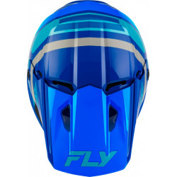 Casque enfant FLY RACING Kinetic Scrap - bleu/Light Blue/gris - Dr Rider