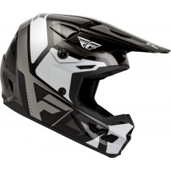 Casque enfant FLY RACING Kinetic Scrap - noir/blanc/gris - Dr Rider