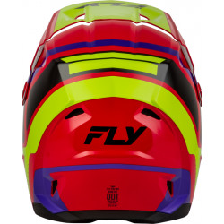 Casque enfant FLY RACING Kinetic Scrap - rouge/Hi-Vis/violet/noir - Dr Rider