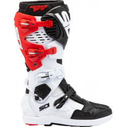 Bottes SIDI Crossfire 3 SRS - blanc/noir/rouge | Dr Rider