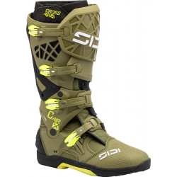 Bottes SIDI Crossair X - Olive Green/jaune fluo | Dr Rider