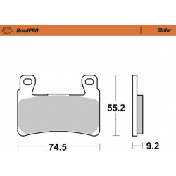BRAKE PAD SINTER HD - 17213491 | Dr Rider