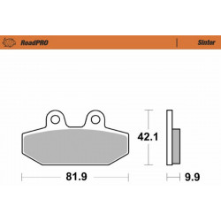 BRAKE PAD ROADPRO SINTER - 17213503 | Dr Rider