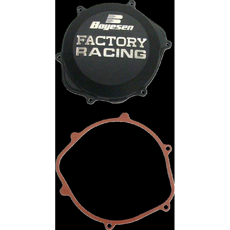 Couvercle d'embrayage Boyesen Factory Racing noir - Honda CRF450R 2002-2008 - Dr Rider