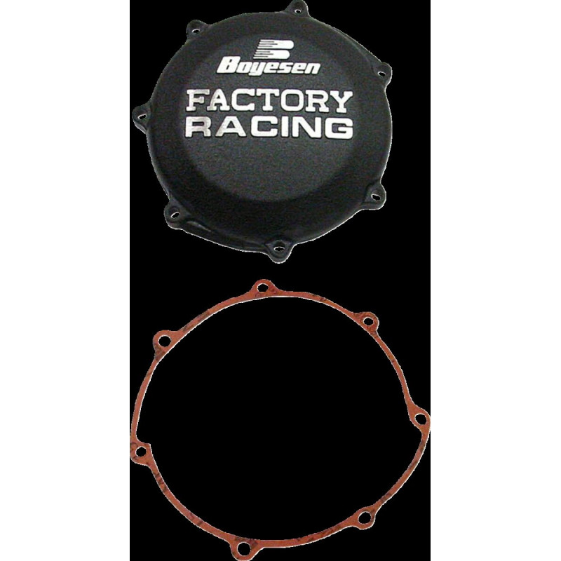 Couvercle d'embrayage Boyesen Factory Racing noir - Yamaha YZ250F / WR250F 2001-2013 - Dr Rider