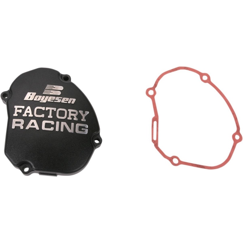 Couvercle d'allumage Boyesen Factory Racing noir - Yamaha YZ125 2005-2026 / YZ125X 2020-2026 - Dr Rider