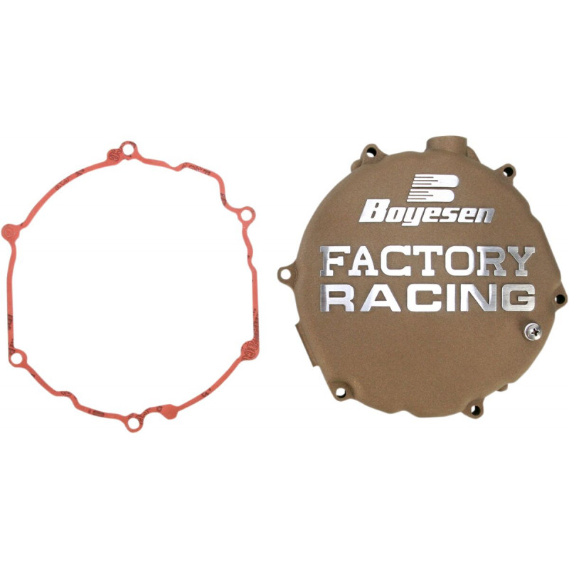 Couvercle d'embrayage Boyesen Factory Racing magnésium - Kawasaki KX250 2005-2007 - Dr Rider