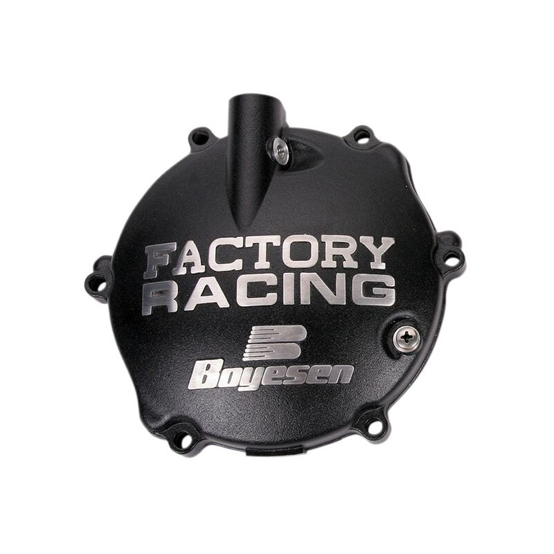 Couvercle d'embrayage Boyesen Factory Racing noir - Yamaha YZ125 1994-2004 - Dr Rider
