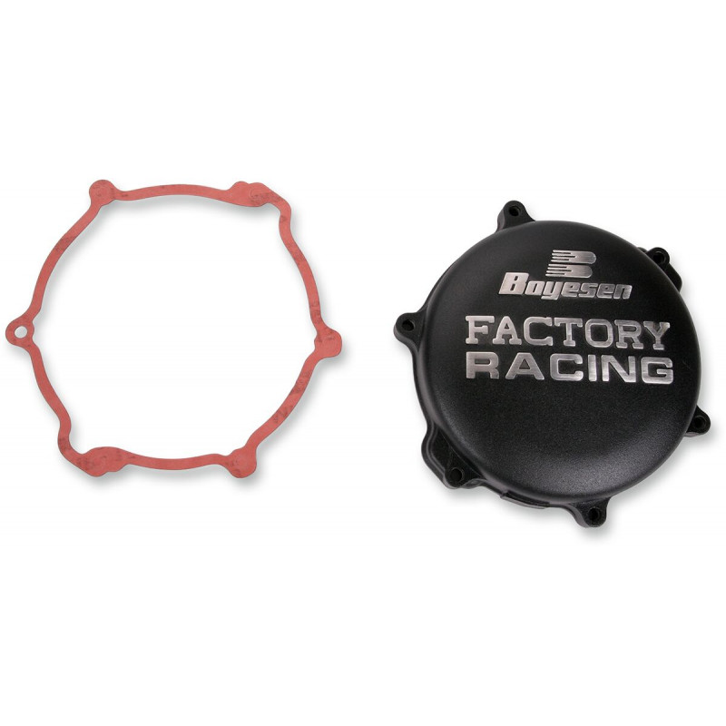 Couvercle d'embrayage Boyesen Factory Racing noir - Yamaha YZ125 2005-2026 / YZ125X 2020-2026 - Dr Rider