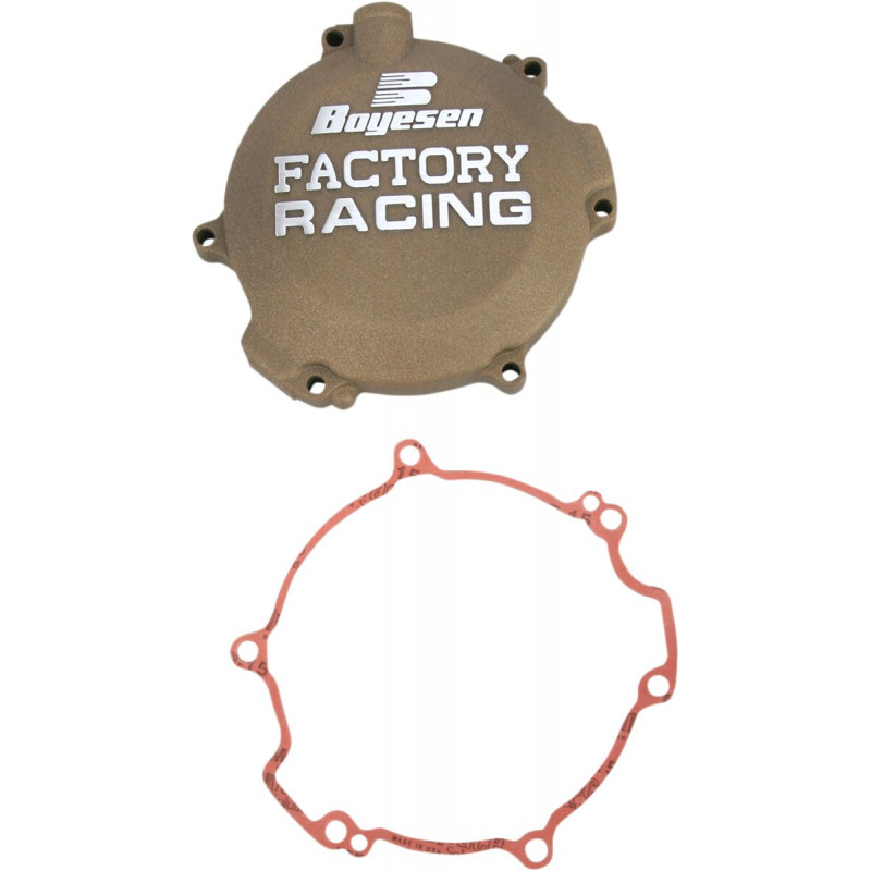 Couvercle d'embrayage Boyesen Factory Racing magnésium - Kawasaki KX100 1998-2021 - Dr Rider