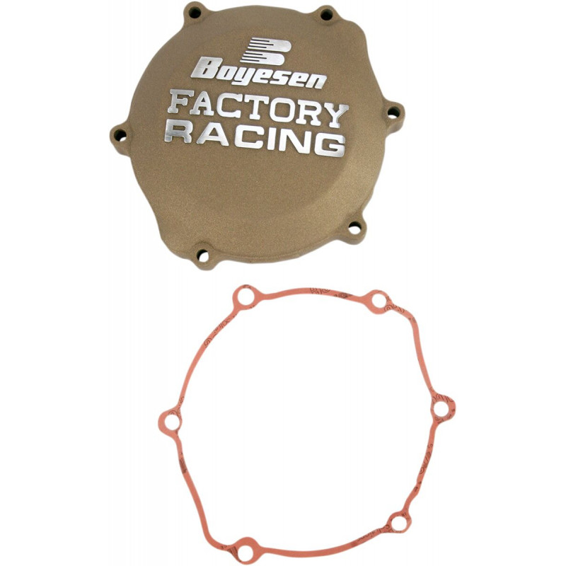 Couvercle d'embrayage Boyesen Factory Racing magnésium - Yamaha YZ85 2002-2026 / YZ65 2018-2026 - Dr Rider
