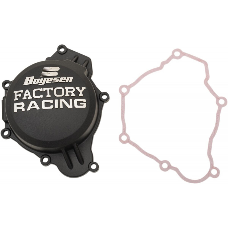 Couvercle d'allumage Boyesen Factory Racing noir - KTM / Husqvarna / GasGas 125/150 2017-2023 - Dr Rider