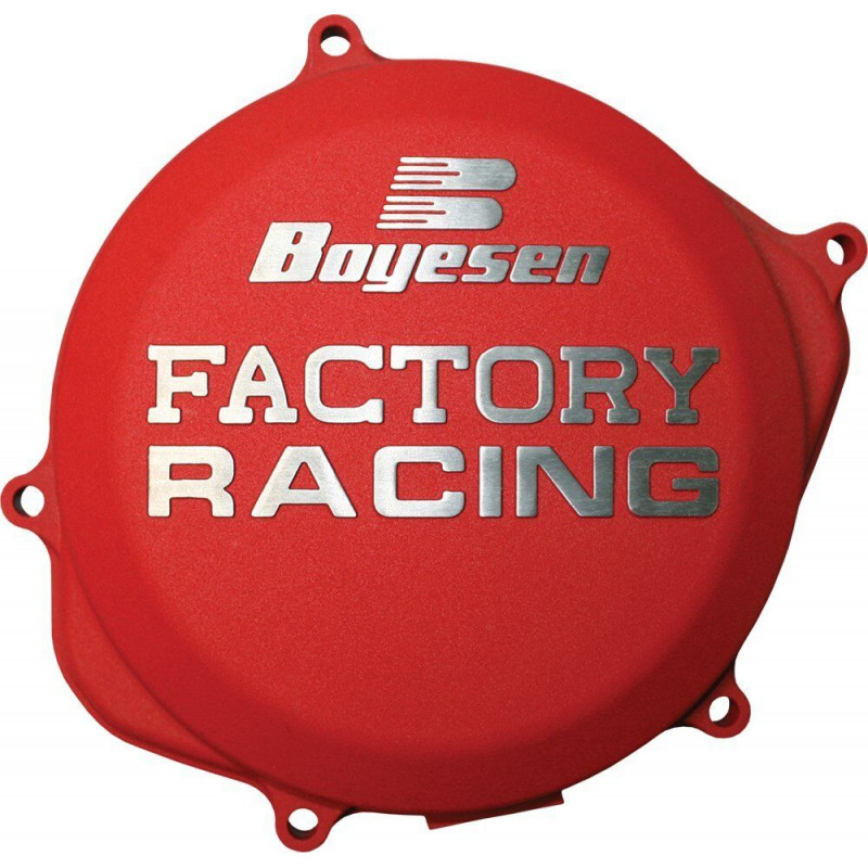 Couvercle d'embrayage Boyesen Factory Racing rouge - Honda CRF250R 2010-2017 - Dr Rider