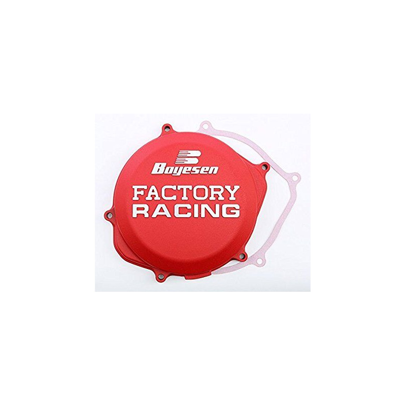 Couvercle d'embrayage Boyesen Factory Racing rouge - Honda CRF450R 2009-2016 - Dr Rider