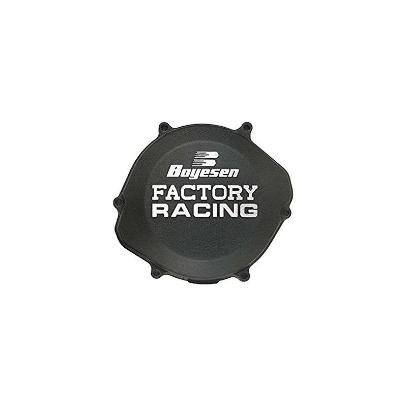 Couvercle d'embrayage Boyesen Factory Racing noir - Honda CRF450R / CRF450RX 2017-2026 - Dr Rider