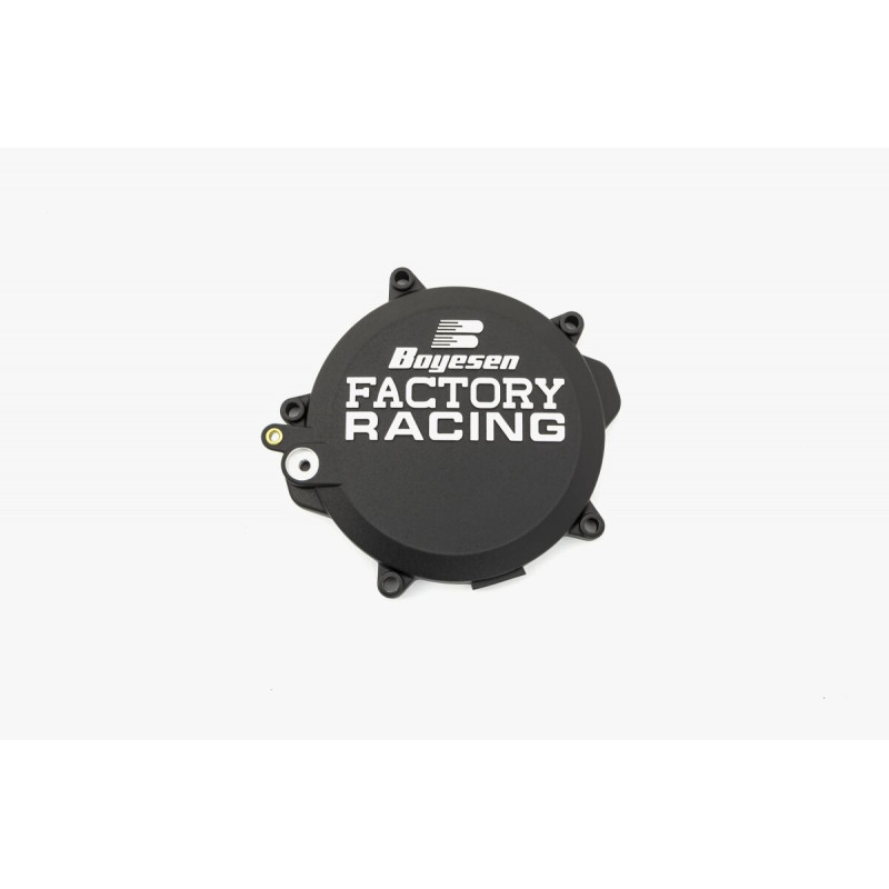 Couvercle d'embrayage Boyesen Factory Racing noir - KTM 85 SX 2018-2024 / Husqvarna TC85 2018-2023 / GasGas MC85 2021-2024 - Dr 