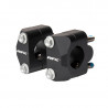 Pontets adaptateur de guidon RFX Race 22,2mm sup. 28,6mm (Noir) universel  Conversion en guidon surdimensionné.