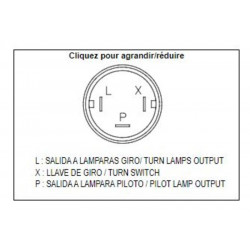Centrale de clignotants électronique TECNIUM DZE OE 3 pôles 12V